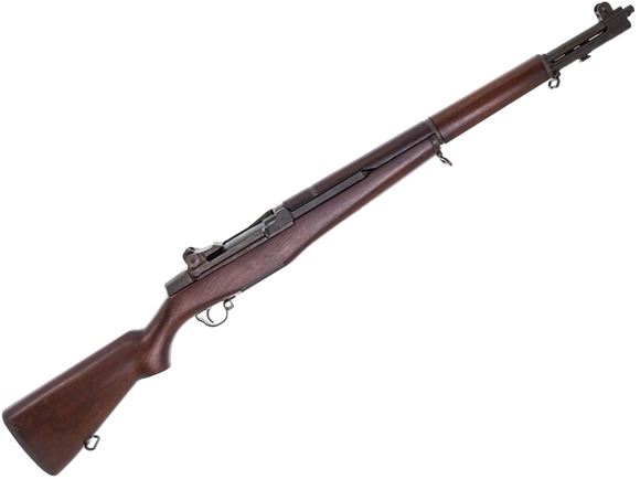 Picture of Used Breda M1 Garand Semi-Auto 30-06 Sprg, 24" Barrel, Danish "FKF" Markings, One En-Bloc Clip, Very Good Condition