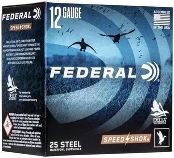 Picture of Federal WF142-4 Speed Shok Waterfowl Shotshell 12 GA 3" 1 1/4oz 4 25 Rnd per Box