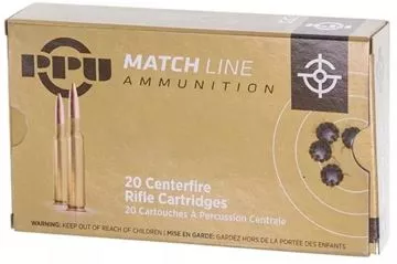 Picture of Prvi Partizan (PPU) Match Rifle Ammo - 8x57mm Mauser, 200Gr, FMJ BT, 20rds Box