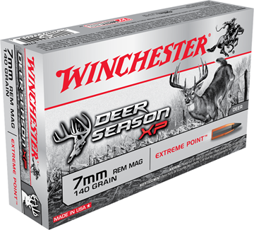 Picture of Winchester Deer Season XP Rifle Ammo - 7mm Rem Mag, 140Gr, Extreme Point, 20rds Box