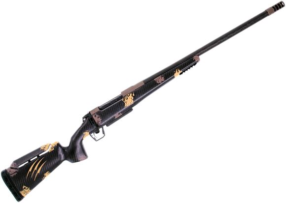 Picture of Fierce Firearms Carbon Rival XP Bolt Action Rifle - 300 Win Mag, 22" C3 Carbon Barrel, 1:10" Twist, Smoked Bronze Cerakote Steel Receiver, Harvest Carbon Fiber Stock w/ Adjustable Comb, Drop Box Magazine, Nix Side Port Brake, 70 Deg Bolt Throw, 6.5lbs