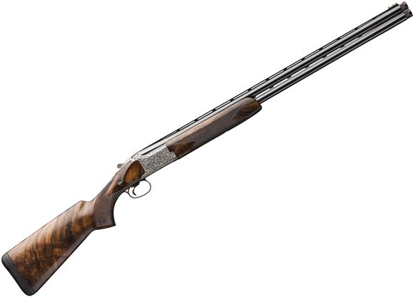 Picture of Browning Citori High Grade 50th Anniversary Over/Under Shotgun - 12Ga, 3", 30", Vented Rib, Polished Blued, Gloss Oil Grade IV Walnut Stock, Extensive Engraving, HiViz Pro-Comp Front & Ivory Mid Bead Sights, Invector DS Ext. (F,IM,M,IC,S), Locking Hardca