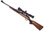 Picture of Used CZ 557 Range Bolt Action Rifle - 308 Win, Wood Stock,, Adjustable Open Sights, Primary Arms 3-18x50 ACSS EOS GRN 308/6.5, 2-Stage Adjustable Trigger, 10rds & 3rds, Excellent Condition