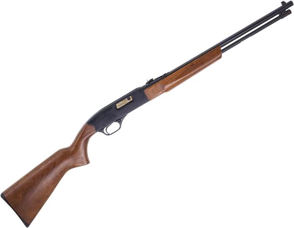 Picture of Used Winchester Model 190 Semi-Auto 22 LR, 20" Barrel, Blued, Black Alloy Receiver, Wood Stock, Tube Mag, Scuffs & Dings Throughout, Overall Good Condition