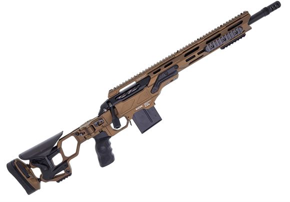 Cadex SEVEN S.T.A.R.S. COVERT rifle, 6.5 Creedmoor 16.5", Bartlein 1:8 Twist, 5/8"-24 TPI, MX2-ST, Pro Folding Stock, Hybrid Bronze-Black, DX-2 Trigger, Knob : Tactical (A)