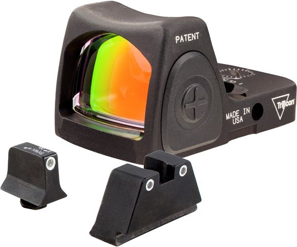 Picture of Trijicon Reflex Sight, Dual Defense Kit - RMR Type 2 - 3.25 MOA, Adjustable LED Red Dot, CR2032, With Supressor Night Sights For Standard Glock Models