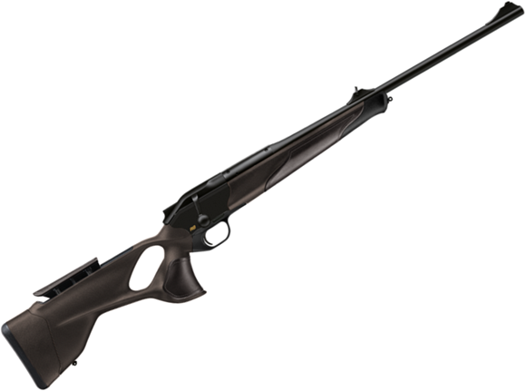 Picture of Blaser R8 Ultimate Straight Pull Bolt Action Rifle - 30-06 SPRG , 22", Standard Contour Barrel, Brown Synthetic Thumbhole Stock w/Leather Inlays, W/ Adjustable Comb & Illumination Control