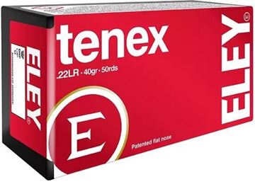 Picture of ELEY Rimfire Ammo - Tenex EPS, 22 LR, 40Gr, Lead Flat Nose, 500rd Brick