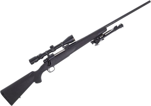 Picture of Used Winchester Model 70 Black Shadow Bolt-Action 7mm Rem Mag, 26" Barrel, With Tasco 3-9x40mm Scope, Bipod, Good Condition