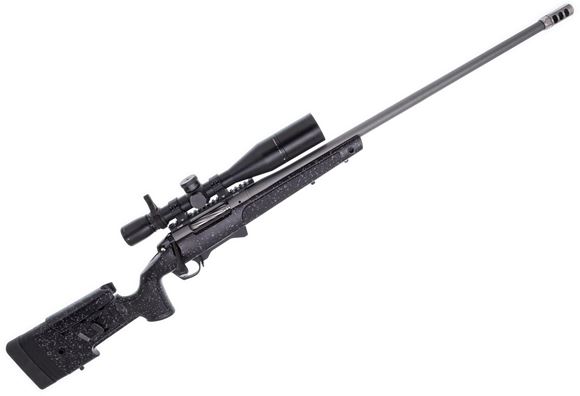 Picture of Used Bergara Premiere HMR Pro Bolt-Action Rifle - 300 Win Mag, 26" Barrel, IBI Three Gill Muzzlebrake, Gray Cerakote, 20 MOA Rail w/ Vortex Razor LHT 3-15x40, Throw Lever, 2 Mags, Excellent Condition