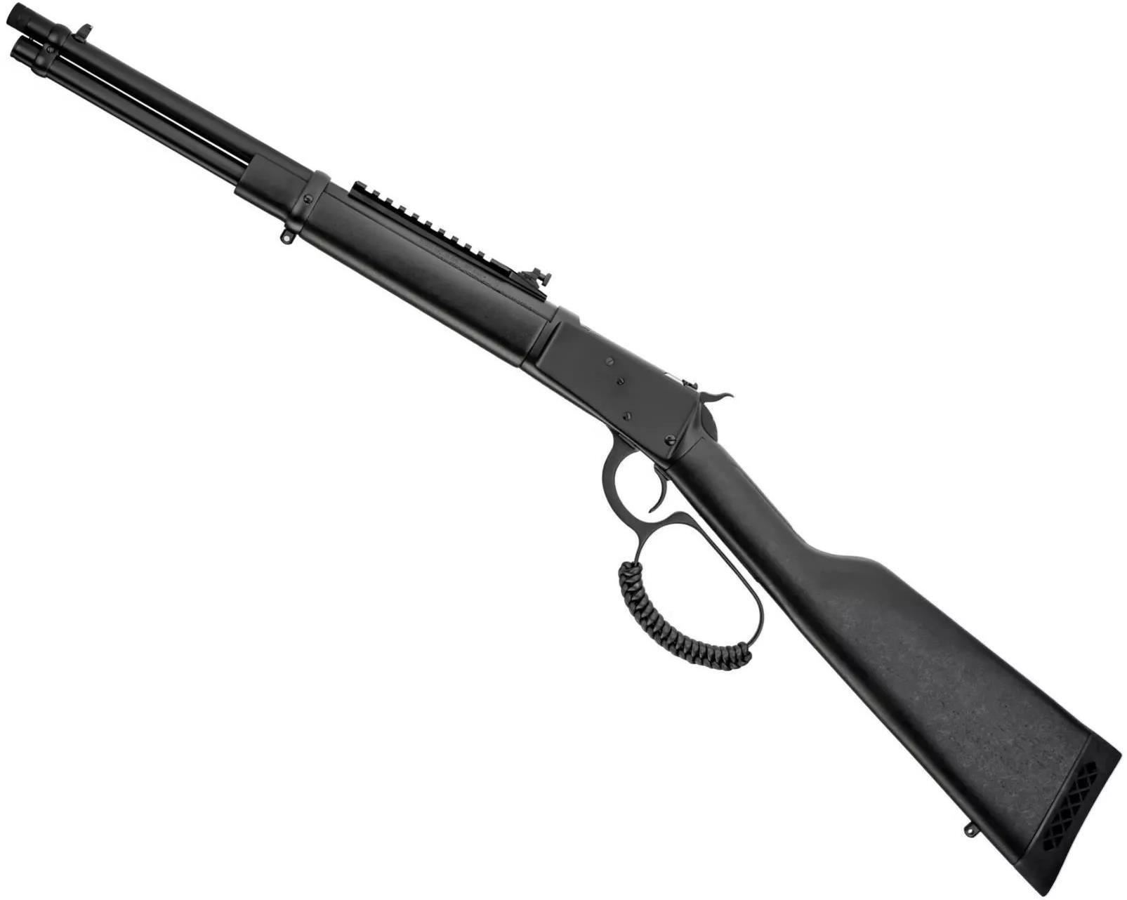 Rossi R92 Lever Action Rifle - 38 Special 357 Mag, 16.5'', Black, Black 