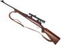 Picture of Used Winchester Pre-64 Model 70 Featherweight Bolt Action Rifle - 308, 22'' Barrel w/Sights, Wood Stock, Weaver K3-1 Scope, Leather Sling, 3rds, Good Condition