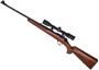 Picture of Used Anschutz 1710  Bolt Action Rifle, 22 LR, 23" Barrel With Sights, Walnut  Stock, Zeiss Rimfire 3-9x40 MC Scope, 2 Magazines, Stock Has a few marks, Good Condition