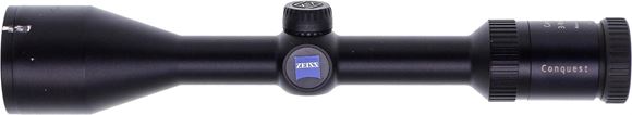 Picture of Used Zeiss Conquest 3-9x50mm Riflescope, 1" Tube, Duplex Reticle, 1/4 MOA Adjustments, Made in USA, Large Dent & Scratch On Objective Bell, Otherwise Good Condition