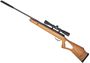 Picture of Used Crosman Benjamin Titan NP Break-Action Single-Shot Air Rifle, .177 Cal, 1200 FPS, 19'' Barrel, With Bushnell Scope, Thumbhole Wood Stock, Good Condition