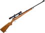 Picture of Used Mauser 98 Custom Bolt Action Rifle -  30-06 Sprg, 23", Gloss Blued, Bedded Action, Swing Safety, Sporter Wood Stock, Williams Fiber-Optic  Rifle Sights, Tasco x3 w/ QR Rings, 3rds, Good Condition