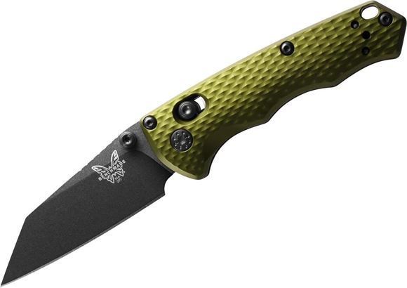 Picture of Benchmade Knife Company, Knives - Full Immunity, Reverse Tanto, 2.5" Blade, Woodland Green Aluminum Handle, CPM-M4 Super Steel Blade, Plain Edge