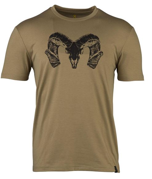 Picture of Browning Clothing - Browning Camp T-Shirt - Ram, XL, Tan