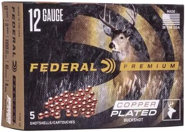 Picture of Federal Premium Vital-Shok Shotgun Ammo - 12Ga, 3", Copper Plated 4 Buck, 41 Pellets, 5rds Box