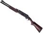 Picture of Used Remington 870 Wingmaster Pump Action Shotgun, 12ga, 20" Gloss Blued Barrel with Trijicon Sights, Mesa Side-Saddle and Rail, 12 1/2" LOP, Mag Extension, Good Condition