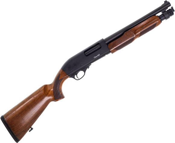 Picture of Used Akkar Churchill 612 Pump Action Shotgun - 12Ga, 3", 12", Matte Black, Walnut Stock, 4rds, Rifle Front Sight, Fixed Cylinder, Good Condition