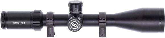 Picture of Used Bushnell Match Pro Riflescope, 6-24x50mm, 30mm, First Focal, Illuminated Deploy-MIL Reticle, .1 MRAD Adjustments, With Burris Signature Rings, Excellent Condition