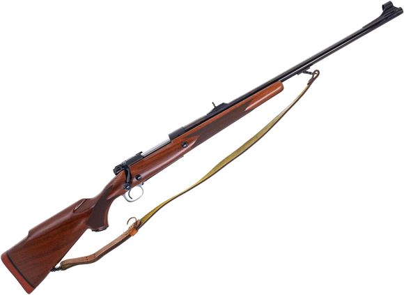 Picture of Used Winchester Model 70 Super Express Bolt-Action 375 H&H, 24'' Magna-Ported Barrel w/Sights, 1987 Mfg. Push Feed, Some Epoxy Residue from Scope Bases, Otherwise Very Good Condition