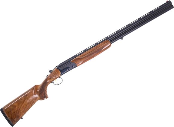 Picture of Akkar Churchill 206 Black Over/Under Shotgun - 12Ga, 3", 28", Vented Rib, Matte Black, Hardened Steel Receiver, Oily Finish Walnut Stock, Fiber Optic Front Sight, Mobil Choke (F,IM,M,IC,C)