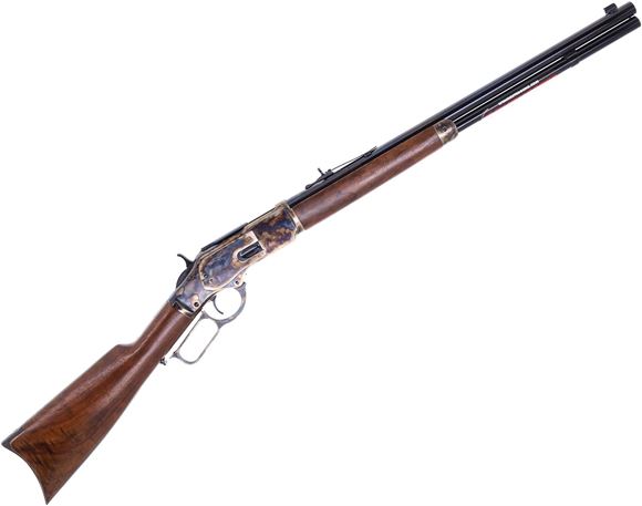 Picture of Used Winchester Model 1873 Short Rifle Lever-Action 357 Mag, 20" Barrel, Case Hardened Receiver, Grade III Walnut Stock, 2013 Mfg., Original Box, As New Condition