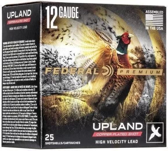 Picture of Federal Premium Upland Copper-Plated Shotgun Ammo - 12Ga, 2-3/4", Max, 1-1/8oz, #6, Copper-Plated, 25rds Box, 1500fps