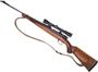 Picture of Used Husqvarna Featherlight  Bolt Action Rifle, 30-06 Sprg, 20" Barrel, With Redfield Fixed 4X Scope, Leather Sling, Number Engraved on Magazine Floor Plate,  Fair Condition