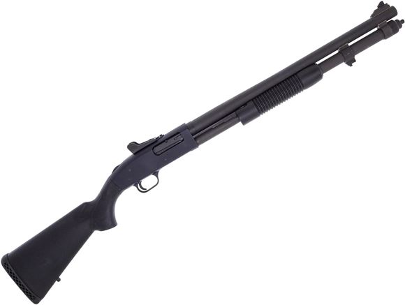 Picture of Used Mossberg 590A1 Pump-Action 12ga, 3" Chamber, 20" Heavy Walled Barrel, Parkerized, Metal Trigger Guard, Ghost Ring Sights, 9 Shot, Very Good Condition