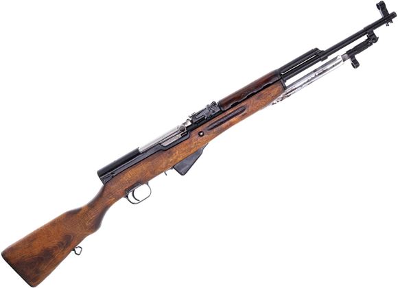 Picture of Used Simonov SKS Semi-Auto Rifle, 7.62x39mm, 20", Blued, Hardwood/Laminated Stock, 5rds, Post Front & Adjustable Rear Sights, Folding Bayonet, Good Condition