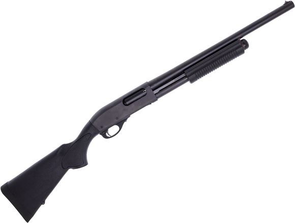 Picture of Used Remington 870 Express Pump-Action Shotgun, 12 Ga, 18.5", Matte Blue, Black Synthetic Stock, With Owner's Manual, Excellent Condition