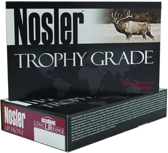 Nosler Trophy Grade Rifle Ammo - 308 Win, 168gr, AccuBond Long-Range ...