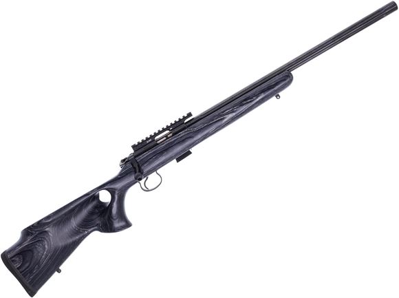 Used CZ 455 Bolt-Action Rifle, 22Lr, 20" Fluted Barrel, Blued, Laminate Thumbhole Stock, With MDT Rail, 2 Single Shot Adapters, 2 Magazines, Very Good Condition