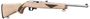 Picture of Ruger 10/22 Sporter 75th Anniversary Rimfire Semi-Auto Rifle - 22 LR, 18.50",  Stainless Steel Barrel, Alloy Steel, Natural Finish Hardwood With Black Checkering Stock, Gold Bead Front & Adjustable Rear Sights, 10rds