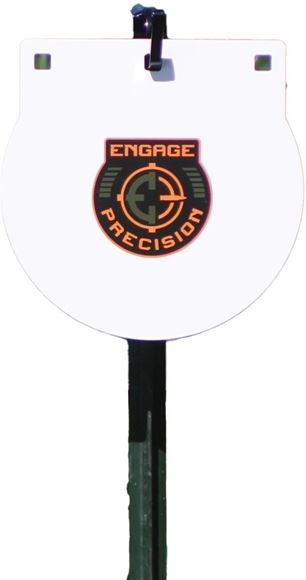 Picture of Engage Precision AR500 Steel Rifle Target, 3/8", 10" Round Gong, White.