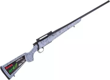 Picture of Howa 1500 Superlite Action Bolt Action Rifle -  7mm-08 Rem, 20", Blued Threaded 1/2-28 Barrel, Stocky's CF Stock Gray With Black Webbing, Limbsaver, 1 Piece Picatinny Rail, 3rds Flush Detachable Mag, 4 lbs 7oz.