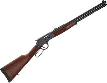 Picture of Henry Big Boy Steel Side Gate Lever Action Rifle - 357 Mag /38 Special, 20'' Round Barrel, Blued, American Walnut Stock, Adjustable Buckhorn Rear Sight & Ramp Front
