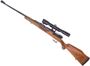 Picture of Used Mauser Model 66 Bolt-Action 9.3x64mm, 26" Heavy Barrel, With Zeiss Diavari 1.5-6x36mm Scope on Claw Mounts, Walnut Stock, Double Set Trigger, Crack in Stock (Repaired), Overall Good Condition
