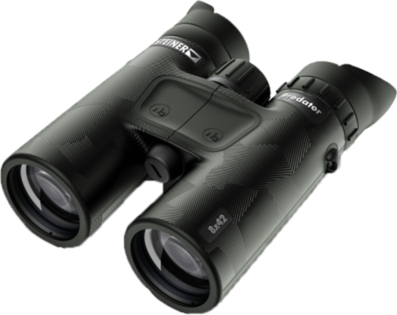 Picture of Steiner Hunting Binoculars, Predator Series - 8x42mm, Fast-Close-Focus, Predator Diamond Coating, Waterproof, 375 ft @ 1000 yds, Laser Texture Grip, Green