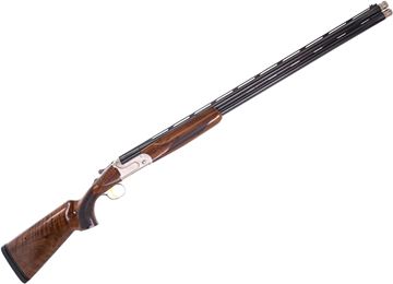 Picture of Used Akkar Churchill 206 Sporting Over-Under 12Ga, 3" Chambers, 32" Barrels, Rem Choke Extended (F,IM,M,IC,C), Grade II Oil Finish Walnut Stock w/ Adjustable Comb, Original Soft Case, Excellent Condition