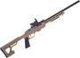 Picture of Used Savage 64 Precision FVNS-SR Semi-Auto 22 LR, 16.5" Heavy Barrel, With Red Dot Sight, FDE Synthetic Stock Chassis, One 20rd Mag, Very Good Condition