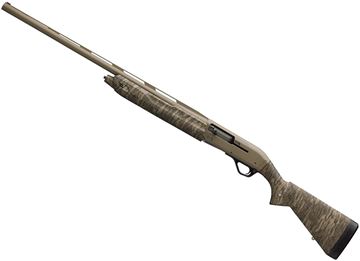 Picture of Winchester SX4 Left Hand Hybrid Hunter Semi Auto Shotgun - 12ga, 3.5", 28", FDE Cerakote Barrel And Receiver, Mossy Oak Bottomland Camo Stock, TRUGLO fiber-Optic Sight, Invector-Plus Flush (F,M,IC)
