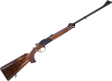 Picture of Blaser K95 Break Action Rifle - 308 Win, 24", (60cm), Blued, Standard Round Contour, Grade 4 Wood Stock, Single Shot, Standard Black Trigger, With Sights, Hard Case.