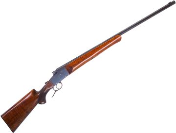 Picture of Used Franz Langenhan Falling Block, 22 WMR, 28" Octagonal Barrel, Walnut Stock, Engraved Receiver, Missing Sights, Swivel Studs Removed, Good Condition