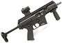 Brugger & Thomet (B&T) APC9-SA Pro Semi Auto Rifle - 9mm Luger, 7" Barrel, With Aimpoint Micro T-1, Telescoping Metal PDW Stock, Vertical Foregrip, Soft Case, 1x10rds