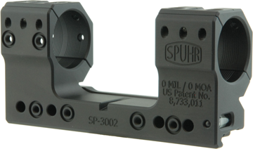 Picture of Spuhr Rifle Accessories - One Piece Scope Mount, 30mm, 0 MOA, 38mm/1.5" Height, Black