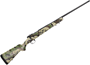 Picture of Kimber Model 84L Mountain Ascent Bolt Action Rifle - 30-06 SPRG , 24", Fluted w/Muzzle Brake, Stainless Steel, KimPro II Black Finish, Reinforced Composite Caza By Pnuma Camo Stock, 4rds, Adjustable Trigger